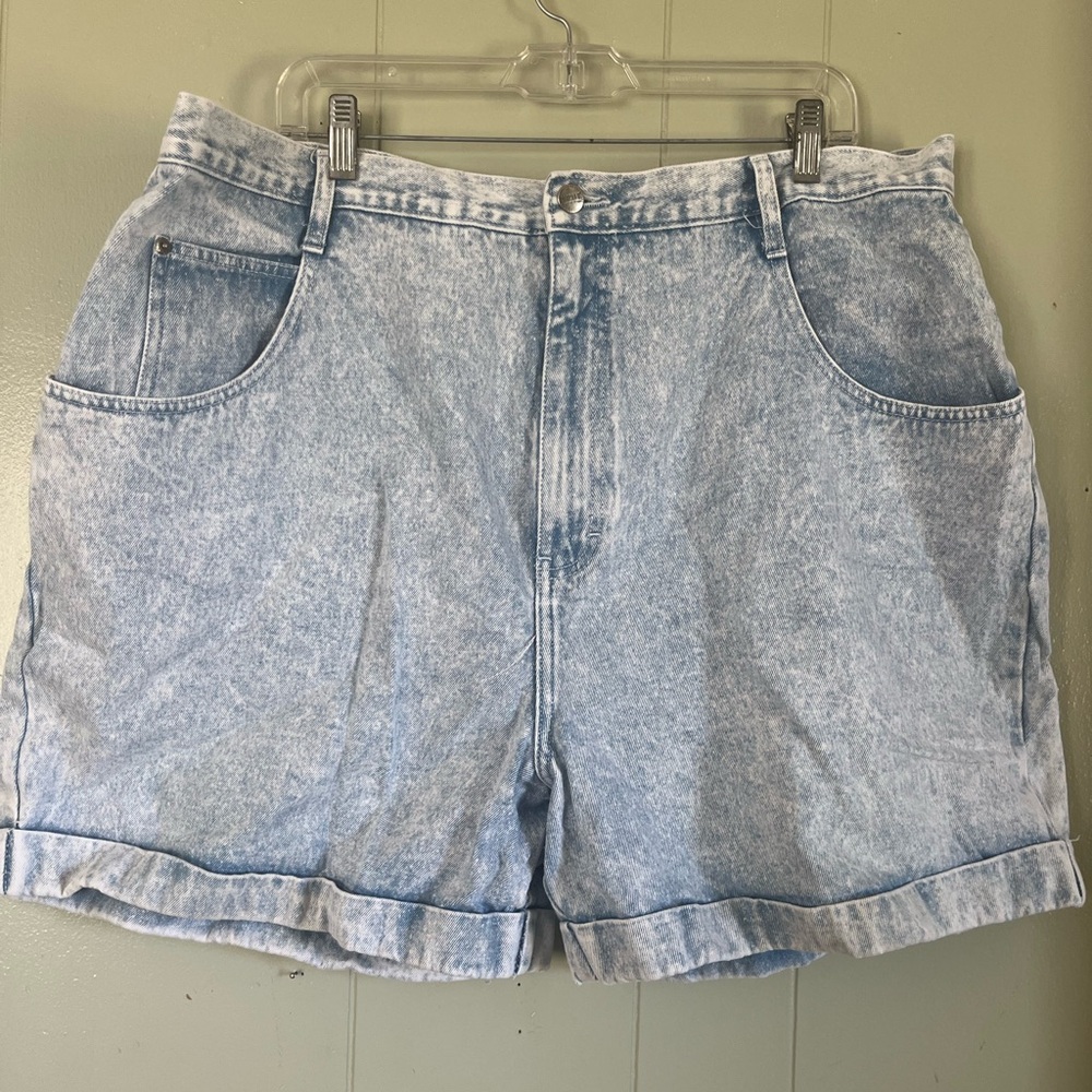 Light Blue Vintage Denim Women's Shorts